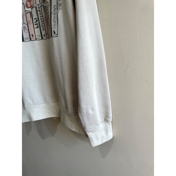 Cotton Bloom Taylor Swift Crew neck Sweatshirt  Womens M BeigeAlbums Books Swift - Picture 4 of 6